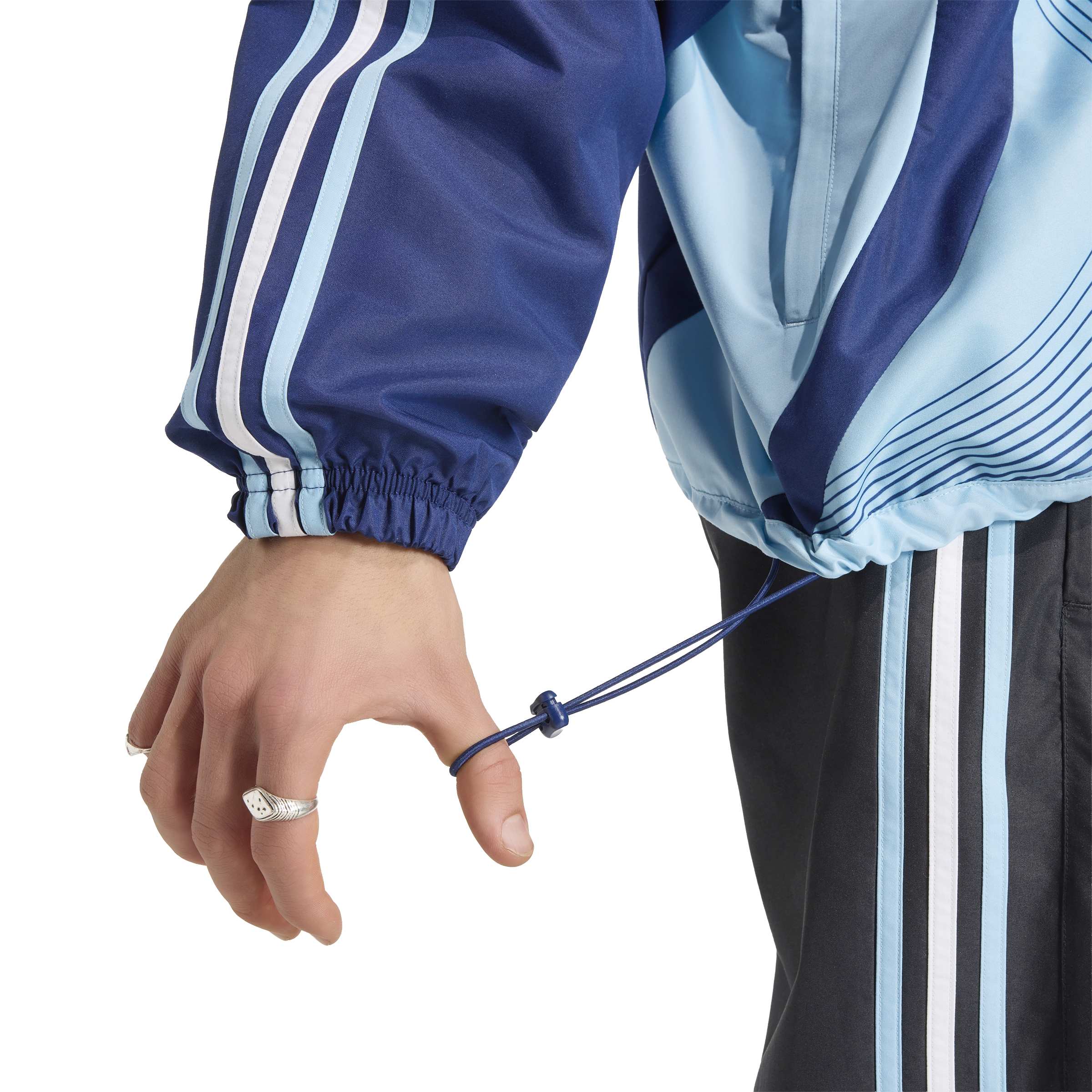 Jaqueta Adidas Argentina II 06 masculina azul vista frontal